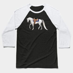 Gray Western Pleasure Arabian - Equine Rampaige Baseball T-Shirt